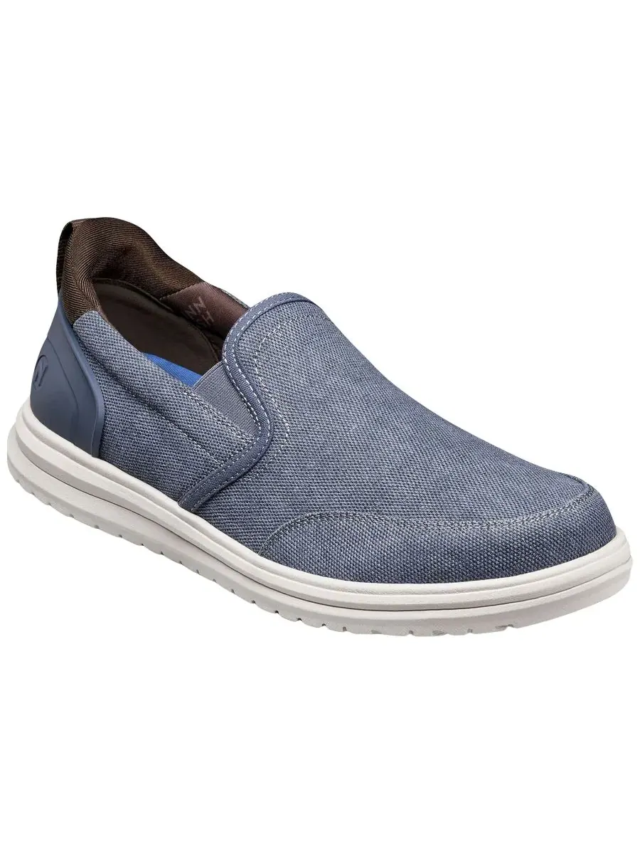 Туфли-слипоны Brew City Moc Toe Nunn Bush — изображение 1 из 10, темно-синий мульти