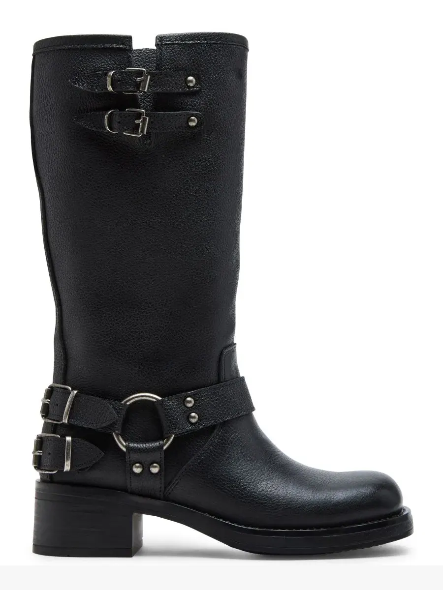 Ботинки с квадратным носком и пряжкой Astor Steve Madden — изображение 2 из 7, черный