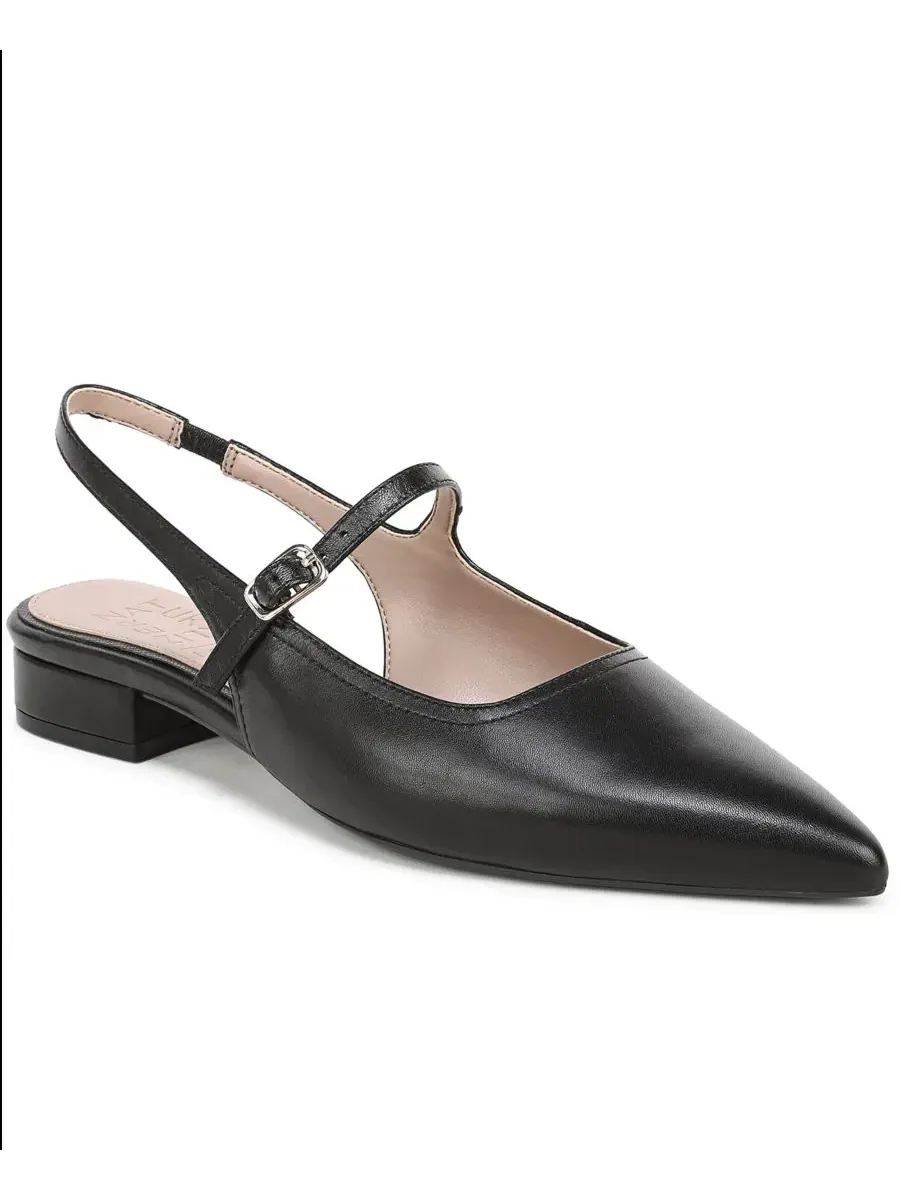 Женские балетки-слинбэки Sadie Slingback Flats Naturalizer — изображение 1 из 5, черный