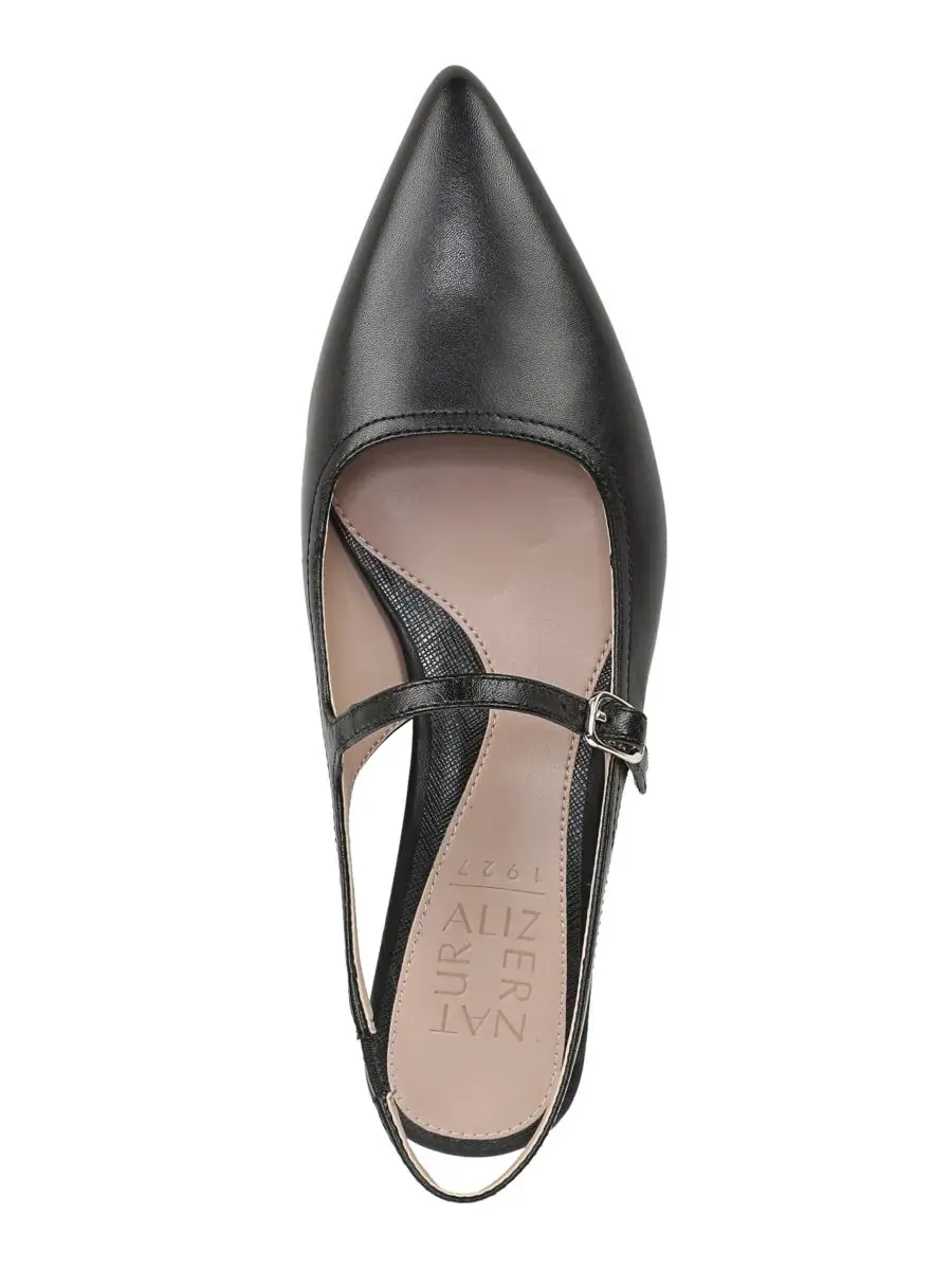 Женские балетки-слинбэки Sadie Slingback Flats Naturalizer — изображение 4 из 5, черный