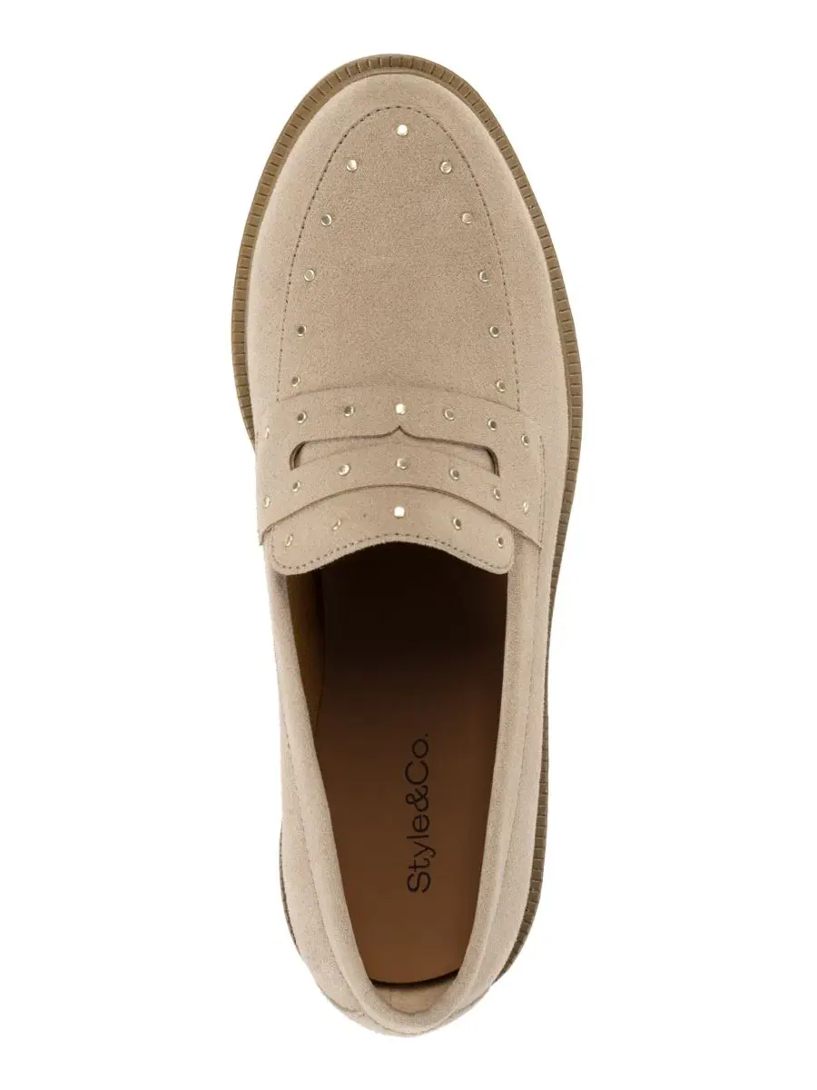 Лоферы на каблуке Ammber Round Toe Block Heel Style & Co — изображение 4 из 5, коричневый