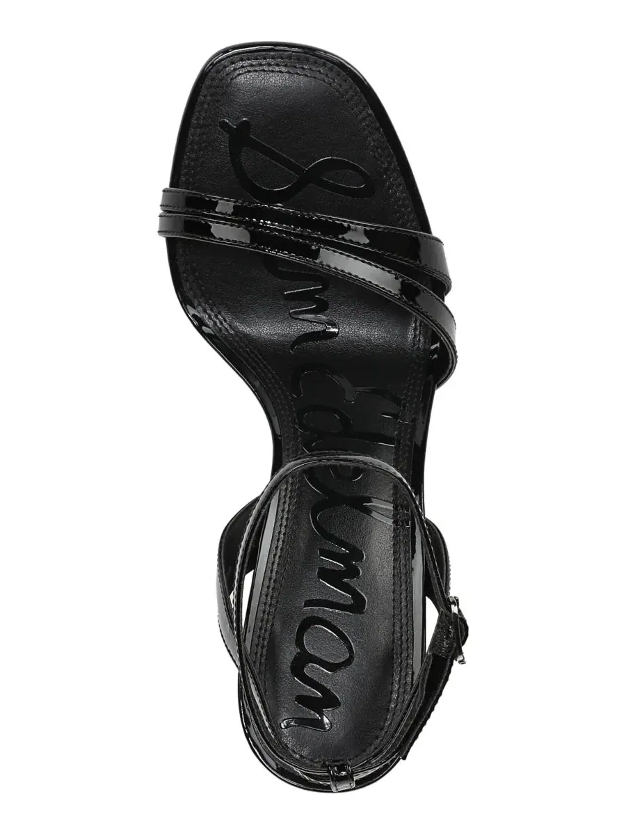 Босоножки на каблуке Junie Strappy Sam Edelman — изображение 4 из 5, черный
