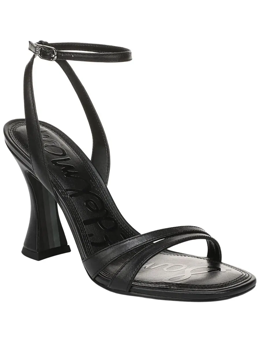 Босоножки на каблуке Junie Strappy Sam Edelman — изображение 1 из 5, черный