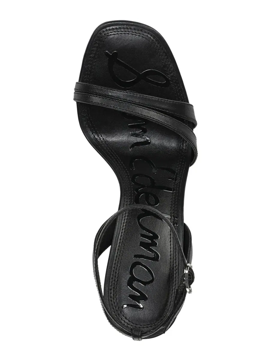 Босоножки на каблуке Junie Strappy Sam Edelman — изображение 4 из 5, черный