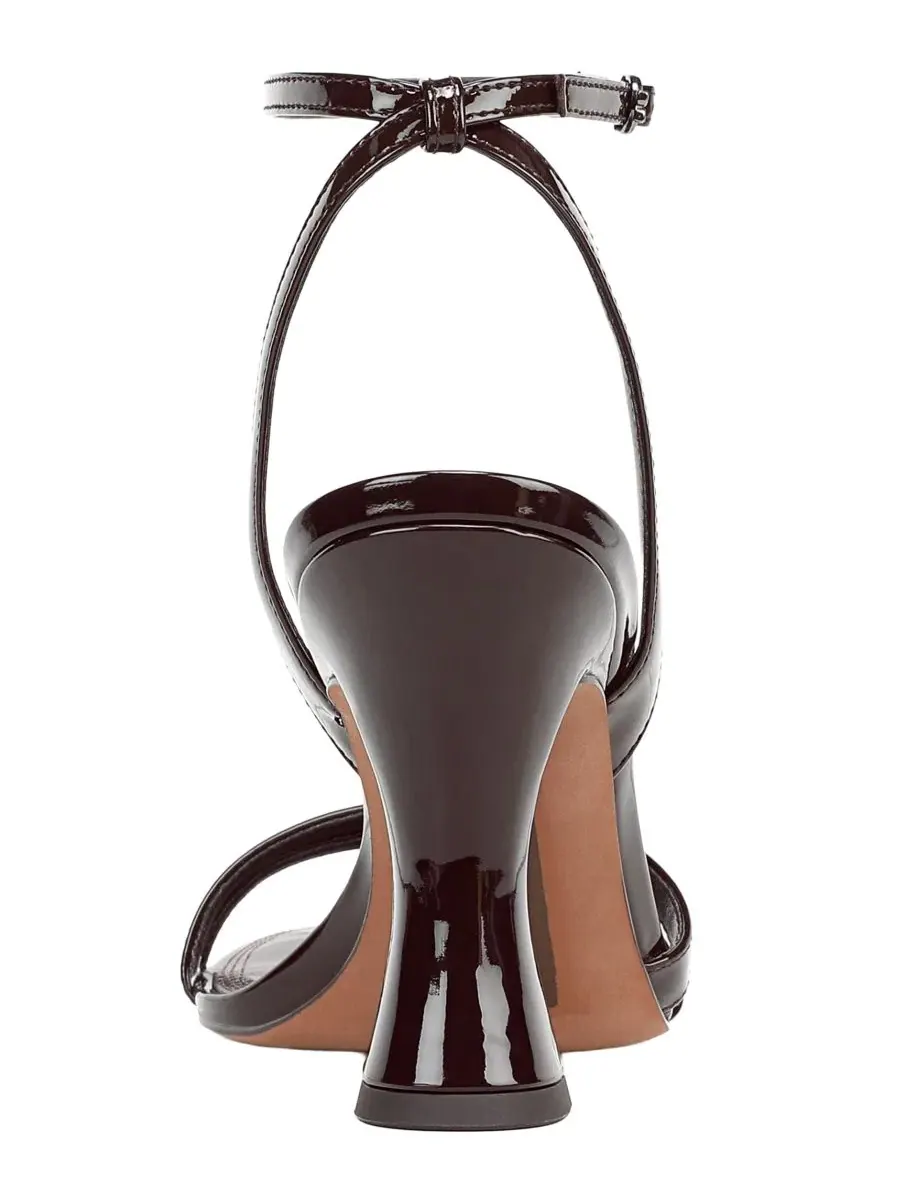 Босоножки на каблуке с открытым носком Junie Sam Edelman, Rich Chocolate Patent Leather — изображение 3 из 5