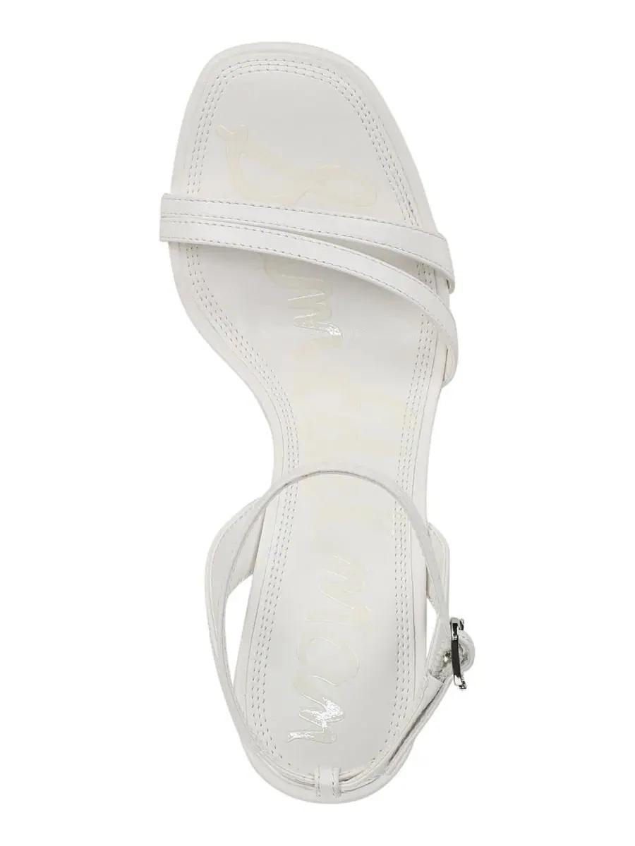 Босоножки на каблуке Junie Strappy Sam Edelman — изображение 4 из 5, яркий белый