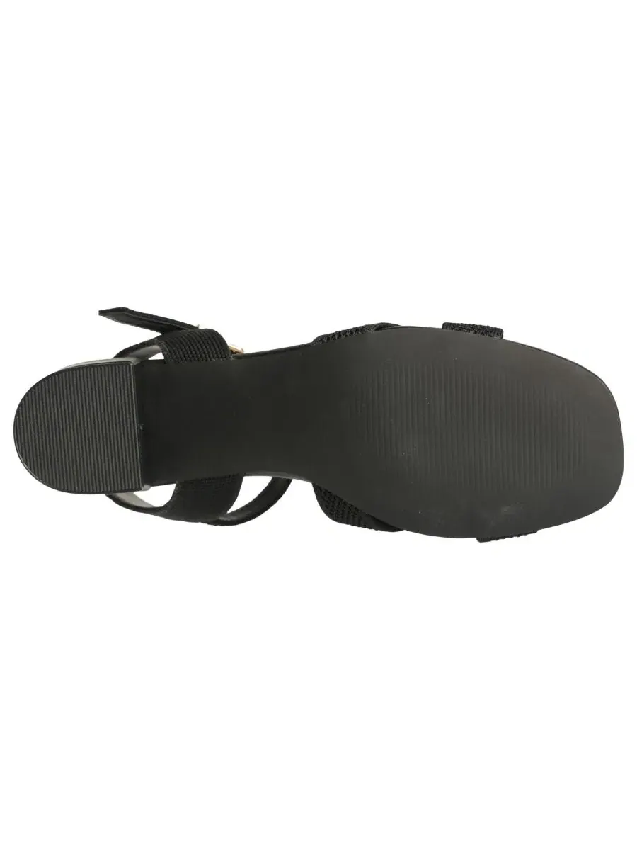 Босоножки на каблуке Mavis Ankle Strap New York & Company — изображение 7 из 7, черный