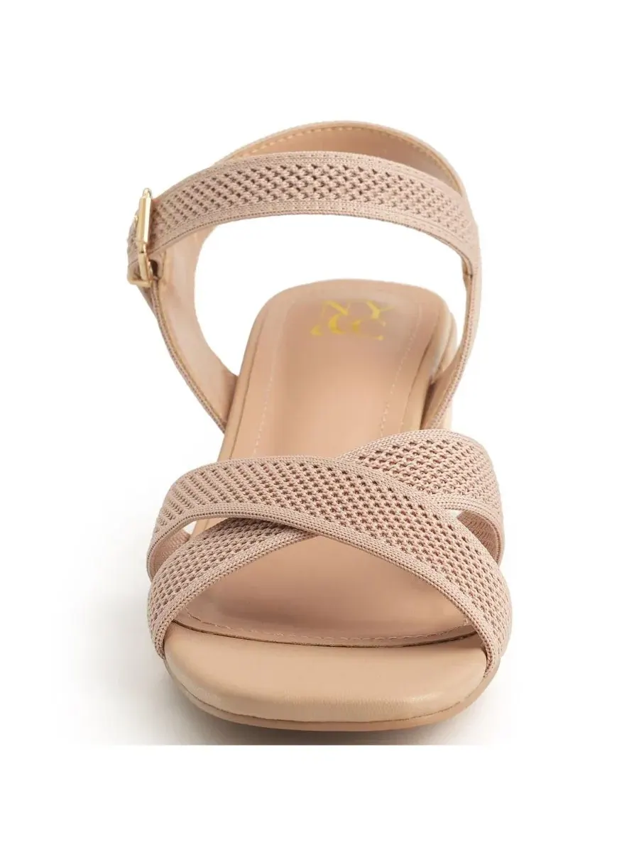 Босоножки Mavis Ankle Strap New York & Company — изображение 4 из 7, пудровый розовый