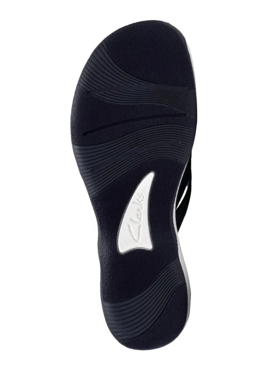 Шлепанцы женские Clarks Breeze Gem, темно-синие, текстиль — изображение 5 из 6, темно-синий