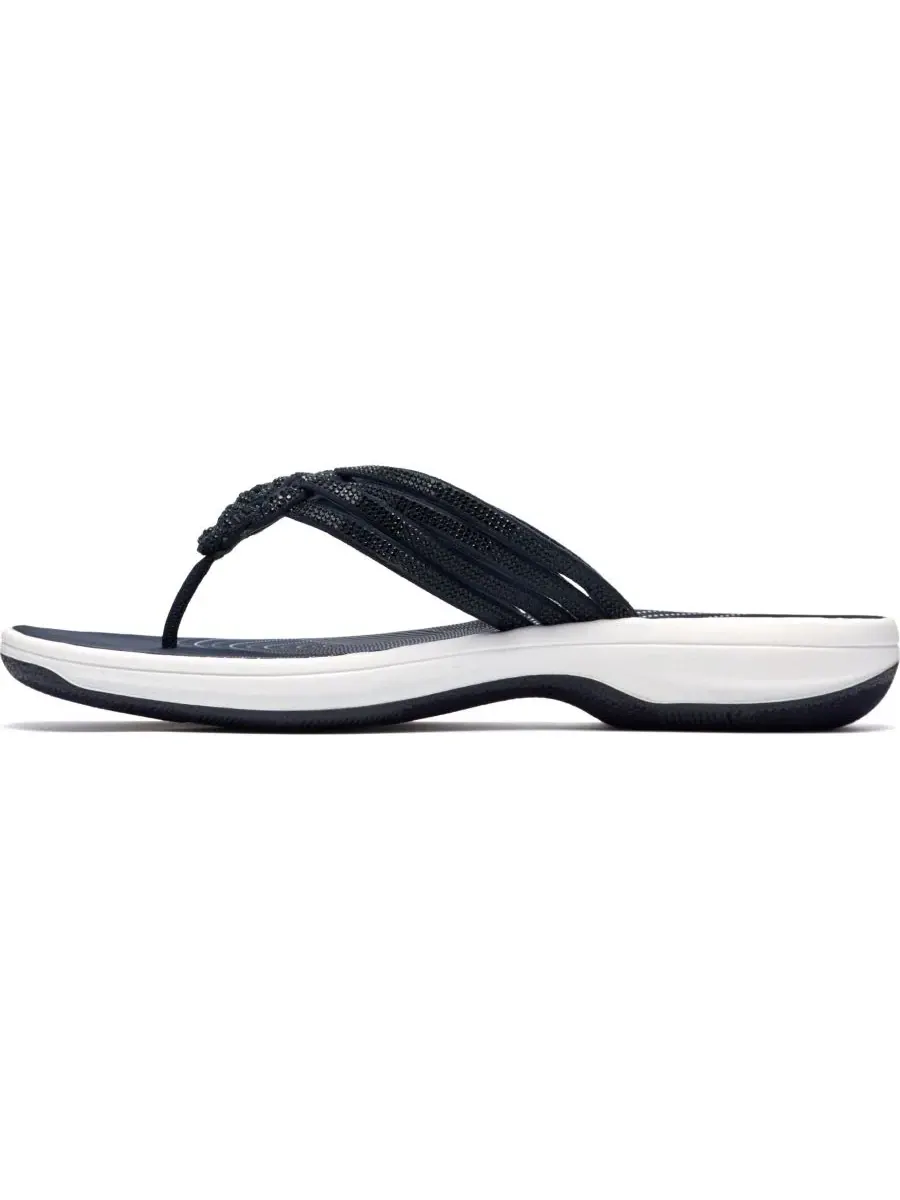 Шлепанцы женские Clarks Breeze Gem, темно-синие, текстиль — изображение 6 из 6, темно-синий