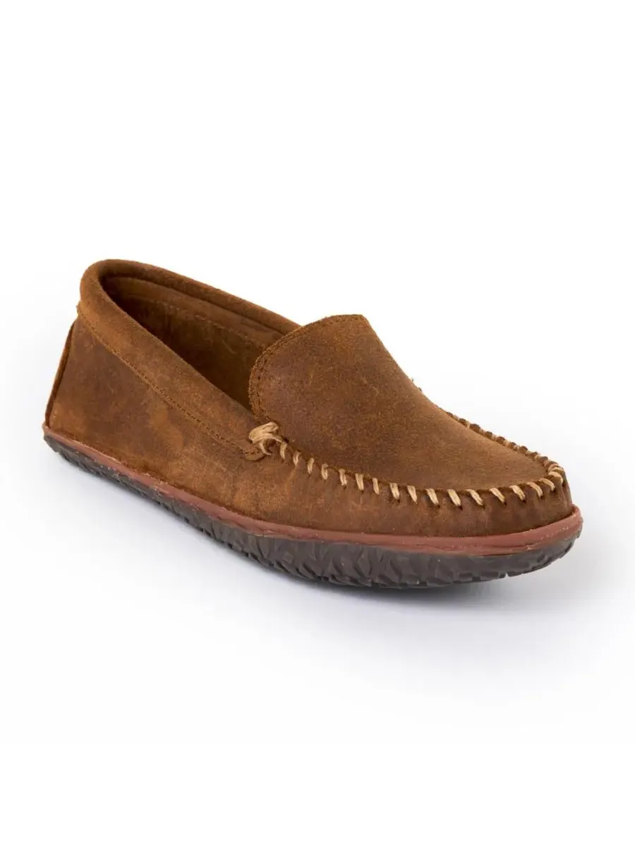 Мужские замшевые лоферы Venetian Tread без шнурков Minnetonka — изображение 1 из 7, коричневый