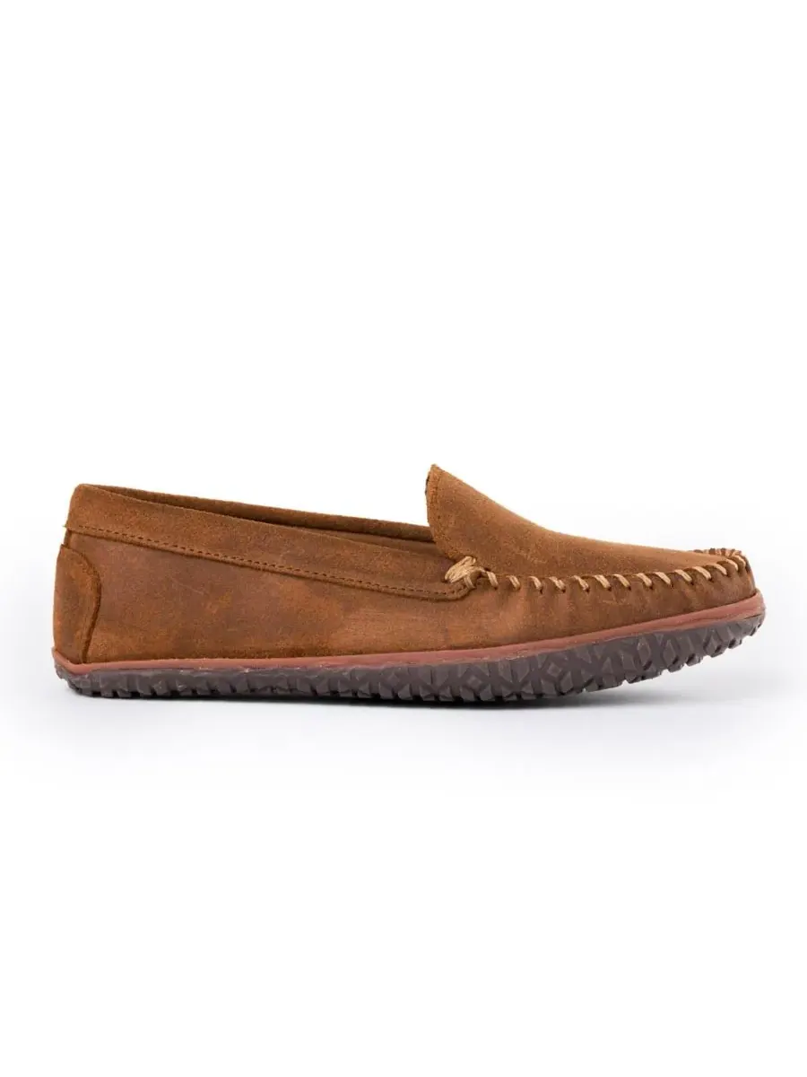 Мужские замшевые лоферы Venetian Tread без шнурков Minnetonka — изображение 2 из 7, коричневый