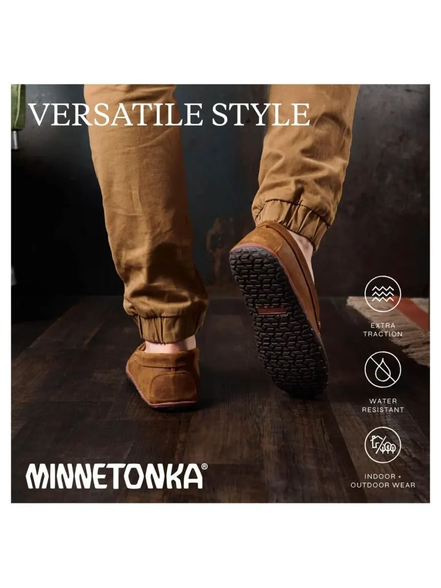 Мужские замшевые лоферы Venetian Tread без шнурков Minnetonka — изображение 5 из 7, коричневый