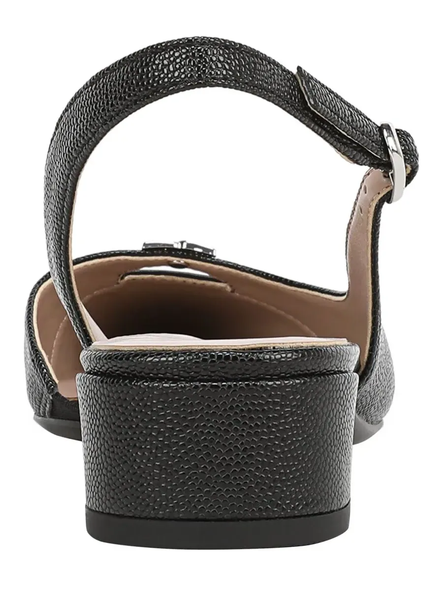 Женские туфли-лодочки Sabrina с ремешками Naturalizer, черный pebbled faux leather — изображение 3 из 5