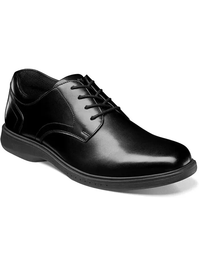 Мужские оксфорды Kore Pro Plain Toe с технологией Slip Antislip Comfort Nunn Bush — изображение 1 из 7, черный