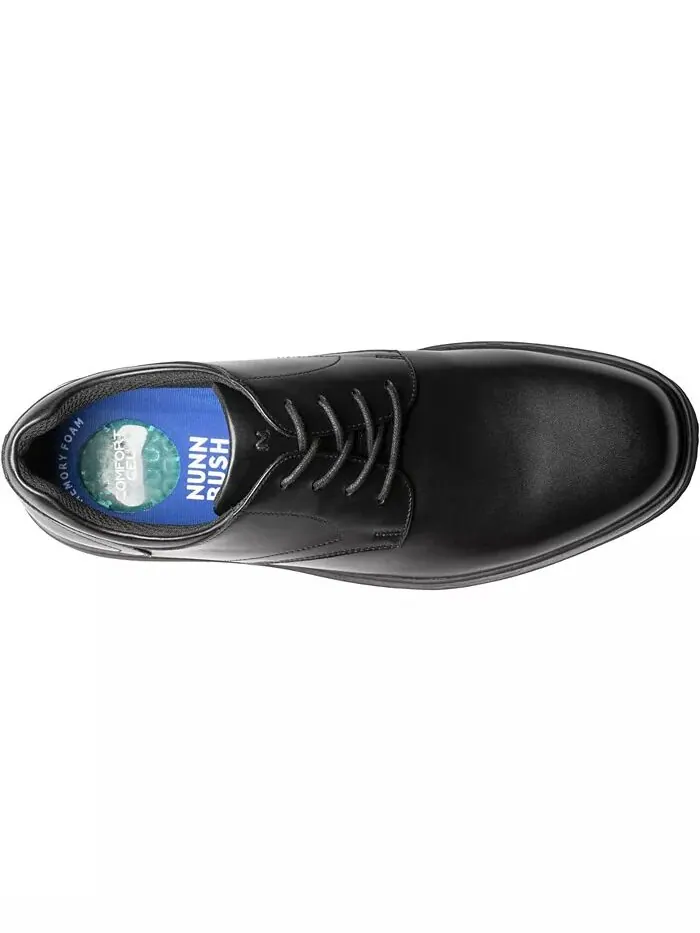 Мужские оксфорды Kore Pro Plain Toe с технологией Slip Antislip Comfort Nunn Bush — изображение 4 из 7, черный