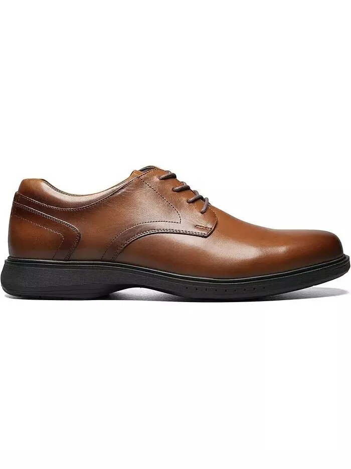 Мужские оксфорды Kore Pro Plain Toe с технологией Slip Antislip Comfort Nunn Bush — изображение 2 из 7, коричневый