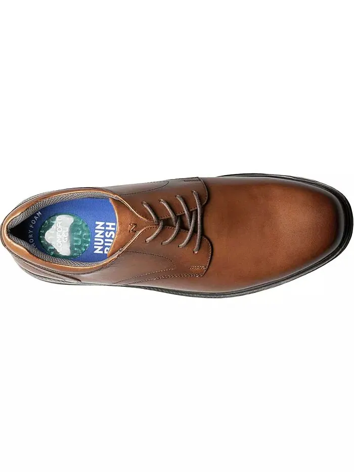 Мужские оксфорды Kore Pro Plain Toe с технологией Slip Antislip Comfort Nunn Bush — изображение 4 из 7, коричневый