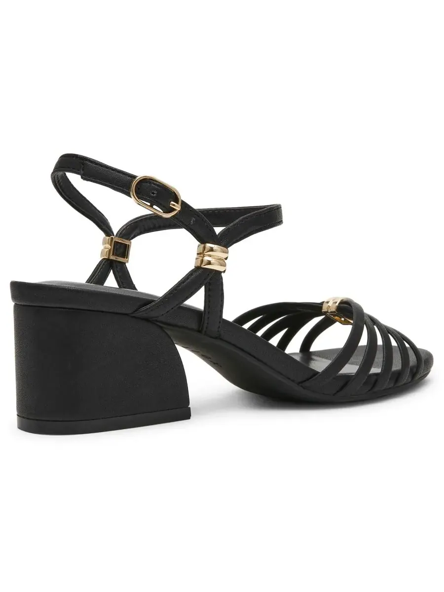 Женские сандалии Mikayla на блочном каблуке с ремешками Anne Klein — изображение 7 из 7, черный
