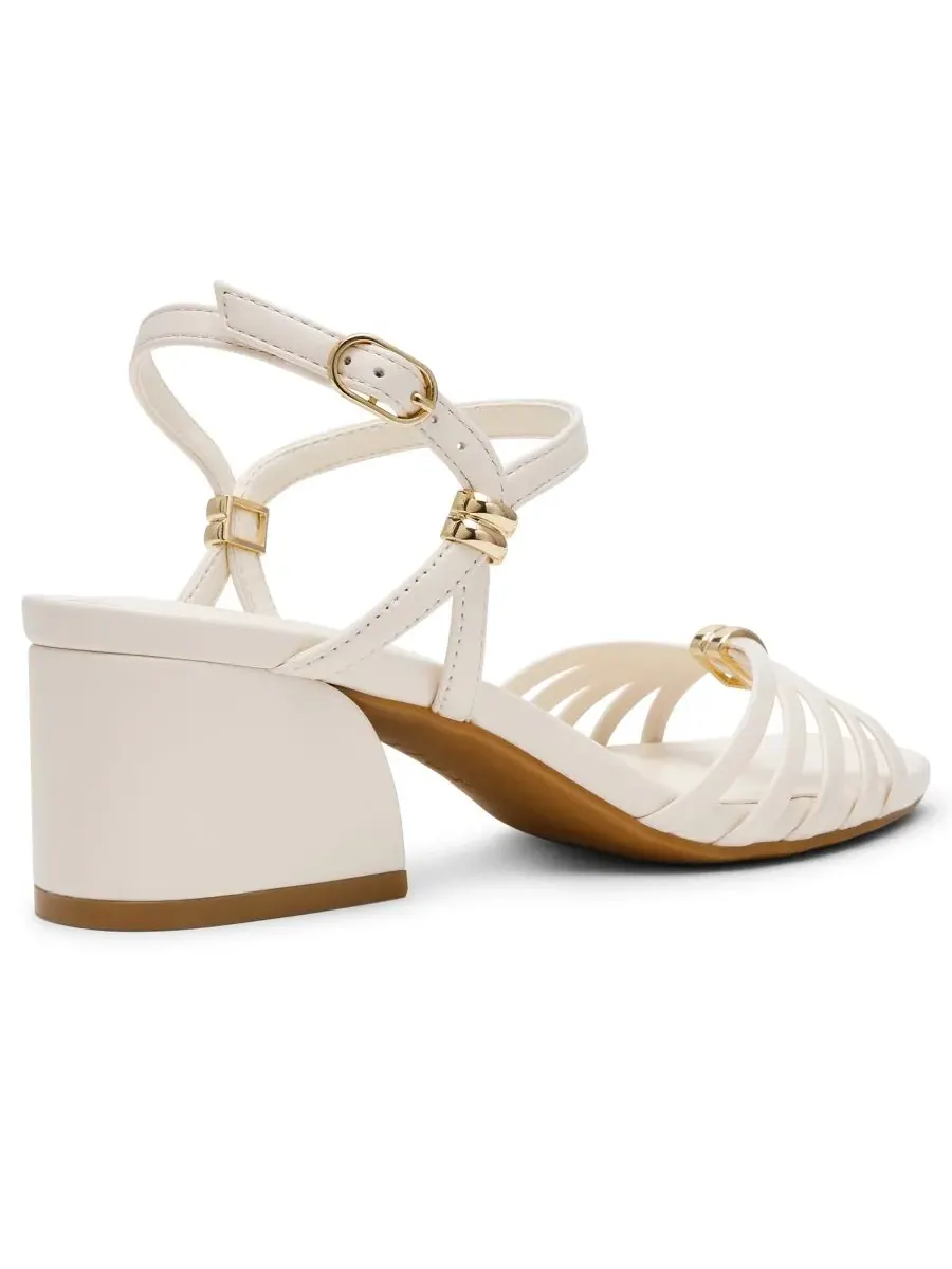 Женские сандалии Mikayla на блочном каблуке с ремешками Anne Klein — изображение 6 из 10, белый