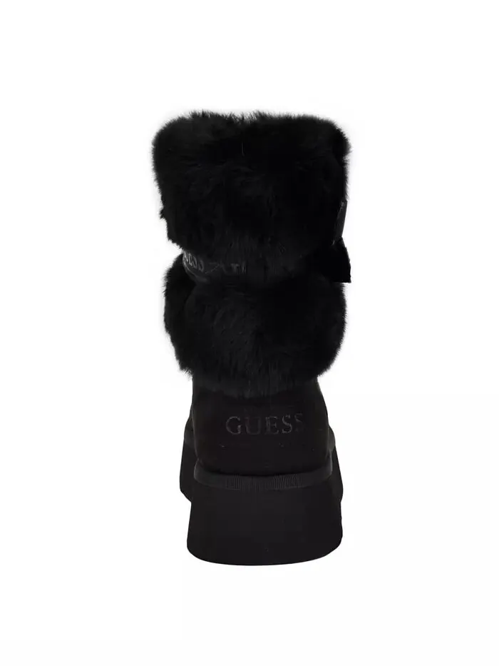 Женские удобные ботильоны Denla из искусственного меха для холодной погоды GUESS — изображение 3 из 5, черный