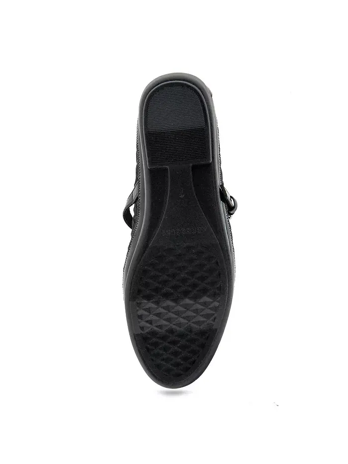 Женские балетки Baylee с круглым носком в стиле Mary Jane Aerosoles — изображение 5 из 6, черный