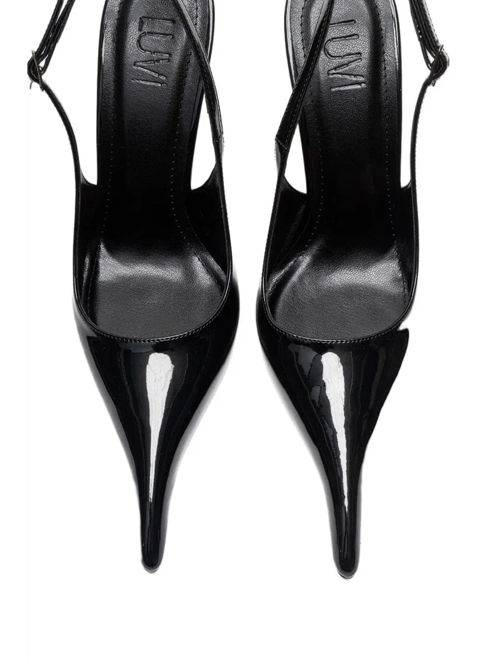 Туфли-лодочки на каблуке с острым носком Prologue Shoes — изображение 2 из 6, черный