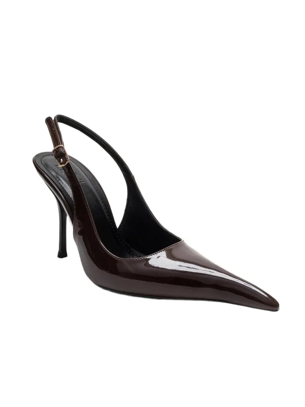 Туфли-лодочки острый мыс на каблуке Prologue Shoes — изображение 1 из 6, коричневый