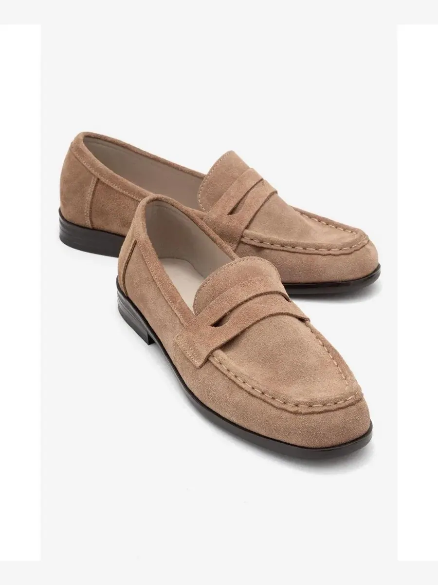 Лоферы Valia Leather из кожи Forever & Always Shoes — изображение 4 из 6, коньячный