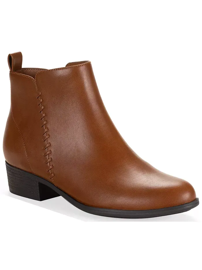 Женские ботильоны Aidenn на блочном каблуке Style & Co — изображение 1 из 6, коричневый