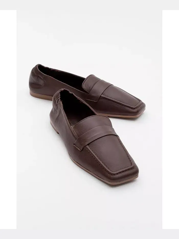 Лоферы Liepa из кожи Forever & Always Shoes — изображение 1 из 4, коричневый