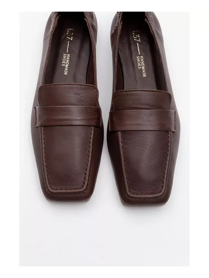 Лоферы Liepa из кожи Forever & Always Shoes — изображение 4 из 4, коричневый
