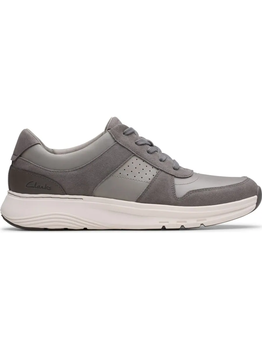 Кроссовки мужские Clarks Motion Trek GO, повседневные, шнуровка — изображение 2 из 7, серый
