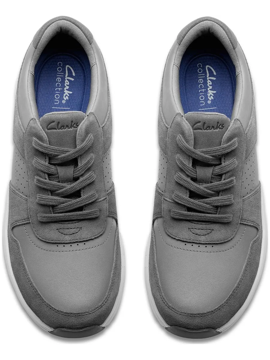 Кроссовки мужские Clarks Motion Trek GO, повседневные, шнуровка — изображение 5 из 7, серый
