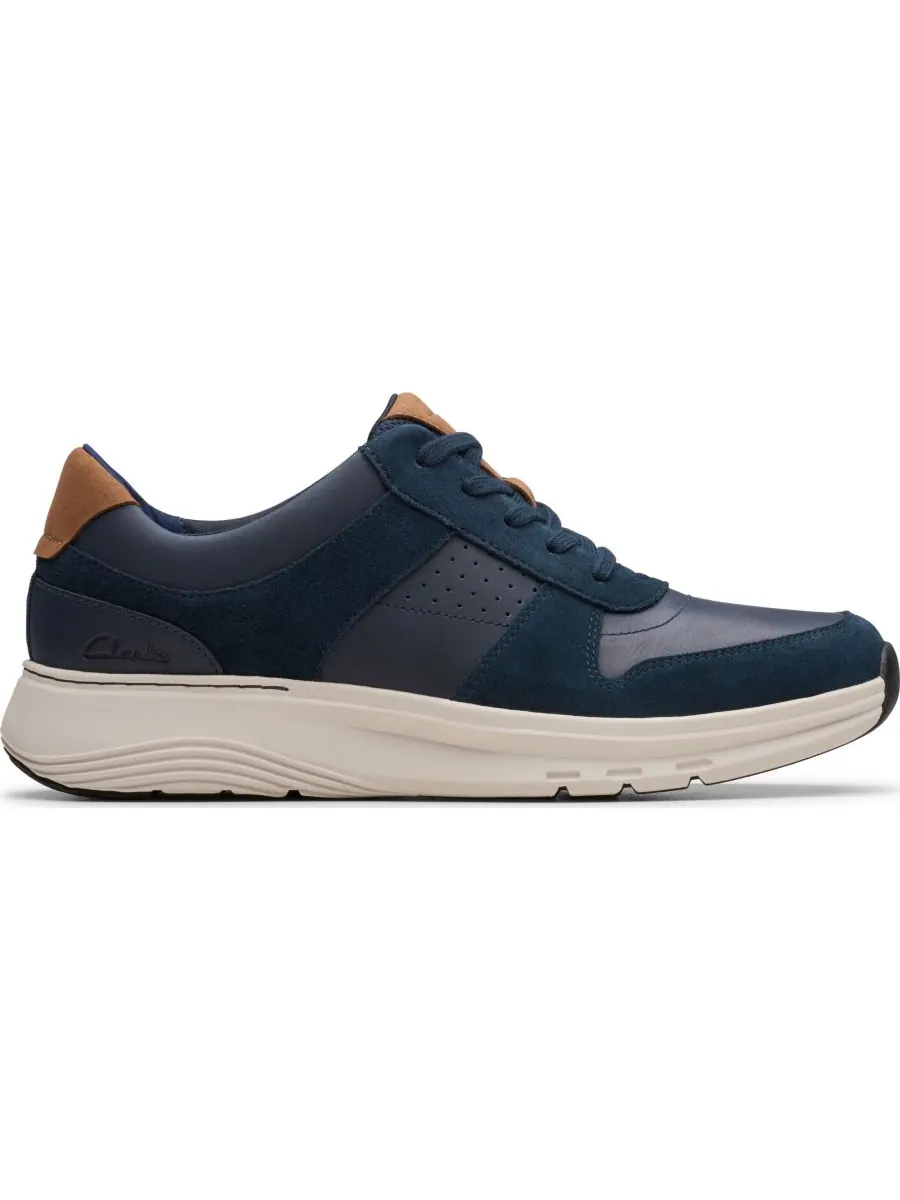 Кроссовки мужские Clarks Motion Trek GO, повседневные, на шнуровке — изображение 2 из 10, темно-синий