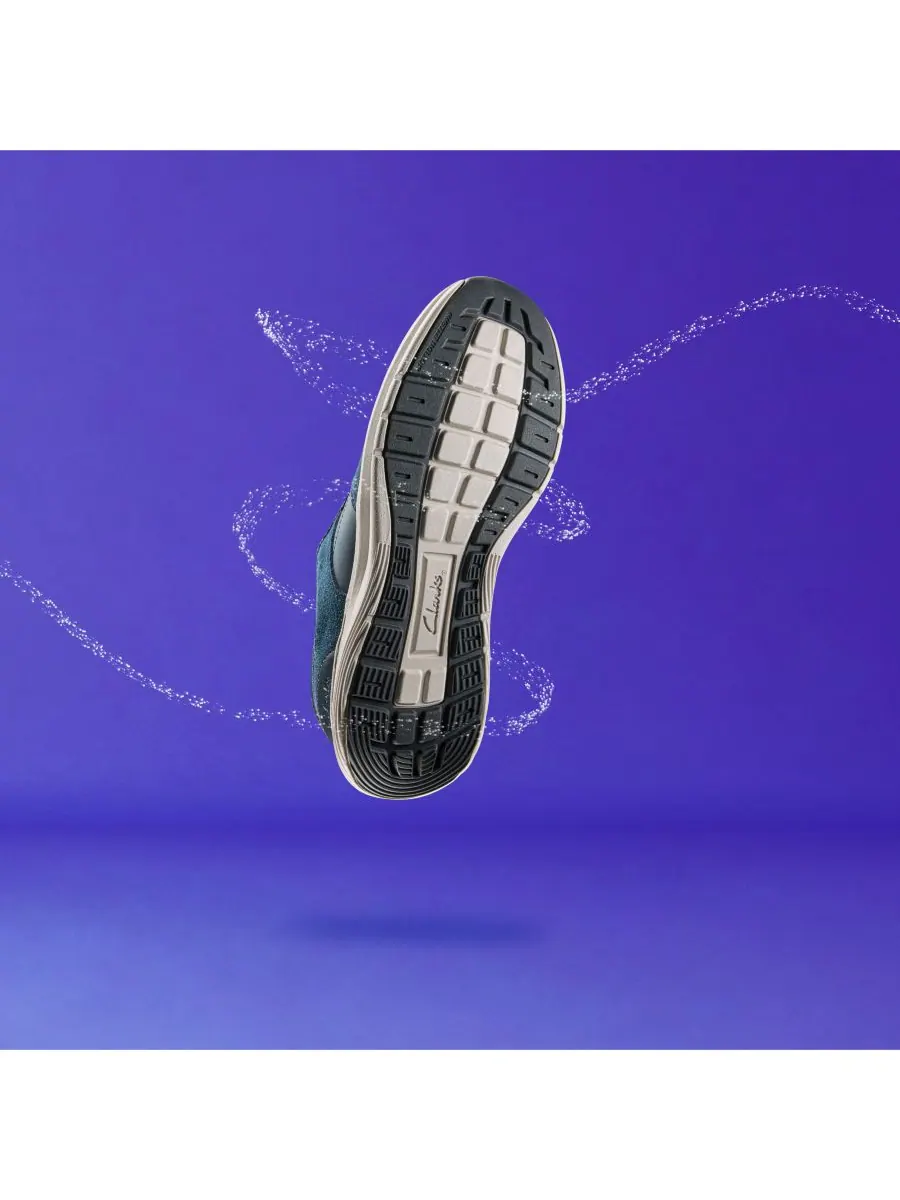 Кроссовки мужские Clarks Motion Trek GO, повседневные, на шнуровке — изображение 4 из 10, темно-синий