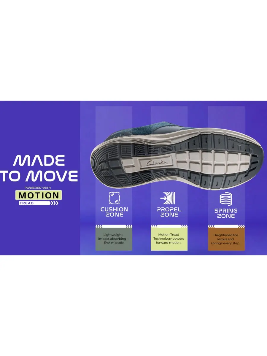 Кроссовки мужские Clarks Motion Trek GO, повседневные — изображение 3 из 7, слоновая кость