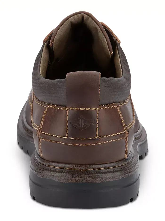 Мужские оксфорды Warden с круглым мысом из кожи Dockers — изображение 6 из 7, красный коричневый