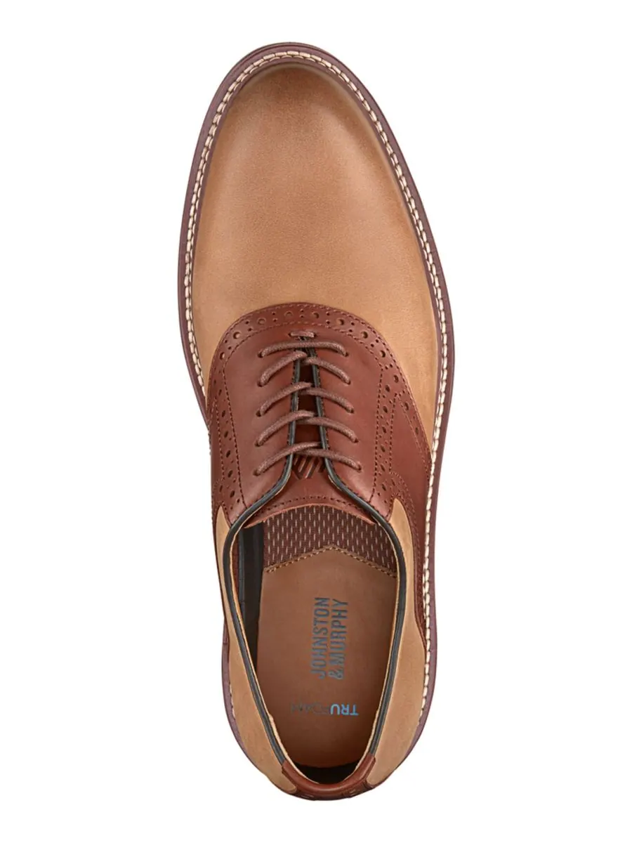 Мужские повседневные туфли Upton Saddle Johnston & Murphy — изображение 4 из 5, коричневый