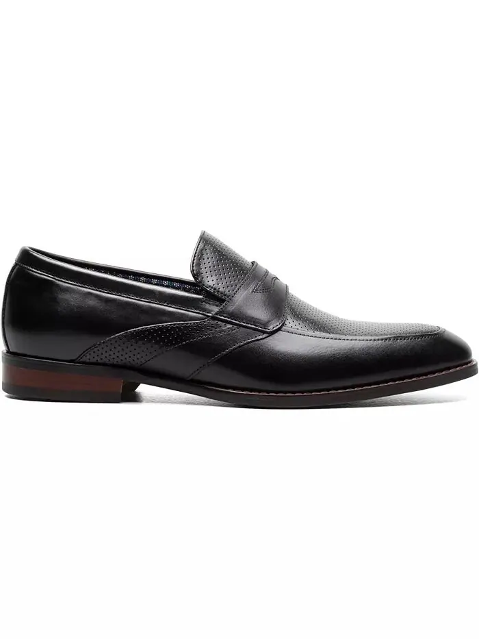 Мужские пенни-лоферы Karnes Moc Toe Slip-On Stacy Adams — изображение 2 из 8, черный
