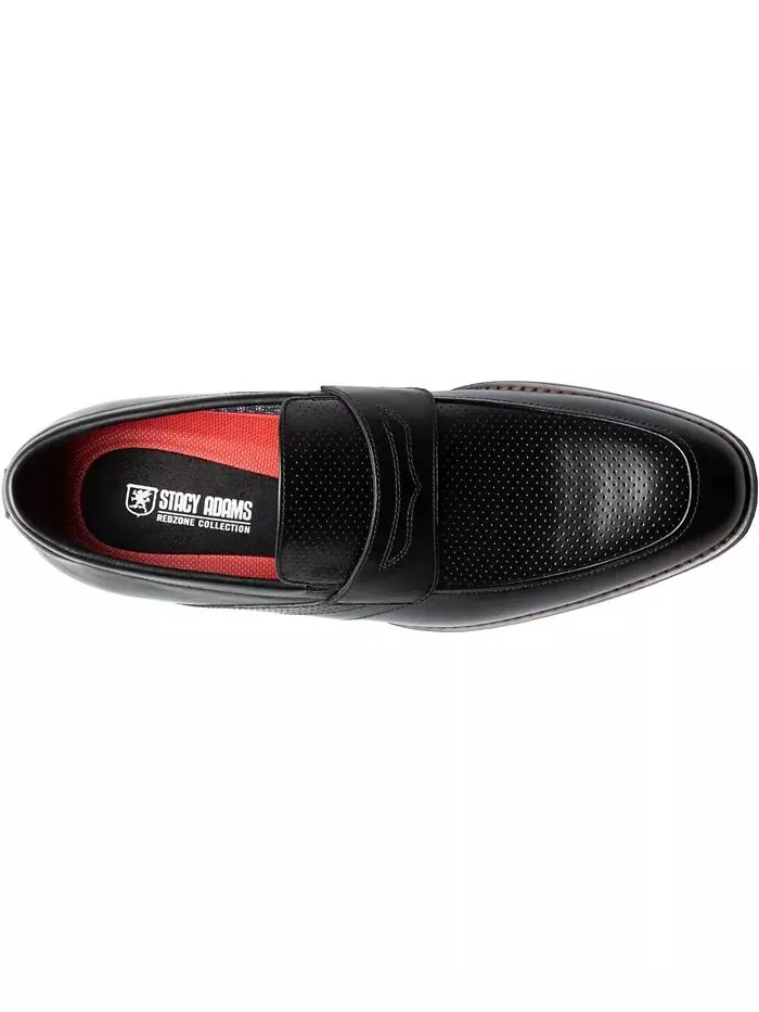Мужские пенни-лоферы Karnes Moc Toe Slip-On Stacy Adams — изображение 4 из 8, черный