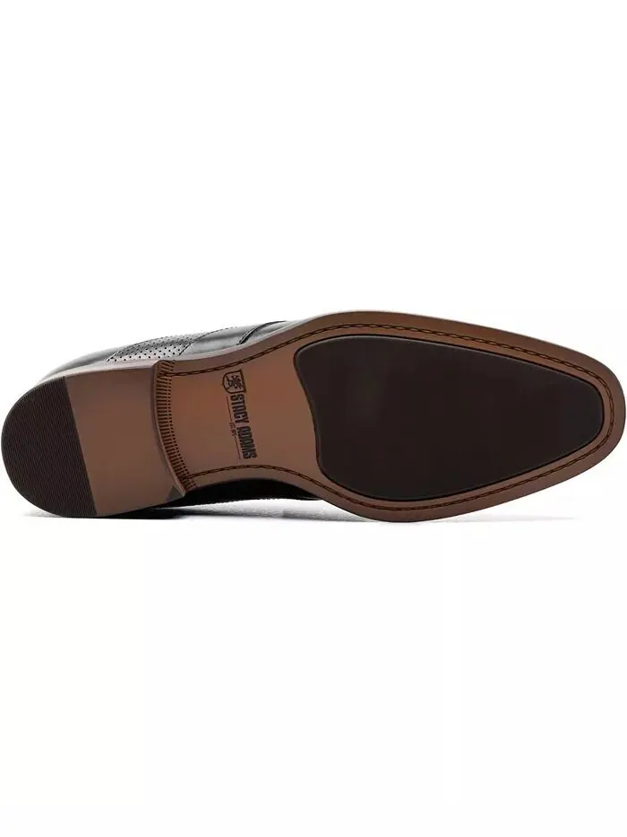 Мужские пенни-лоферы Karnes Moc Toe Slip-On Stacy Adams — изображение 5 из 8, черный