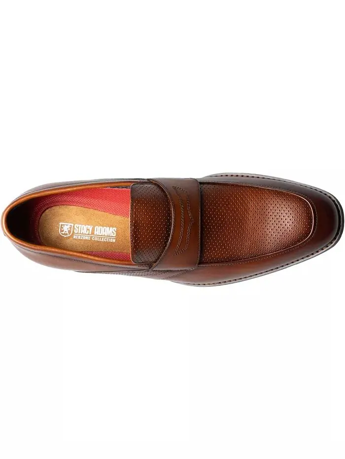 Мужские пенни-лоферы Karnes Moc Toe Slip-On Stacy Adams — изображение 4 из 8, коричневый