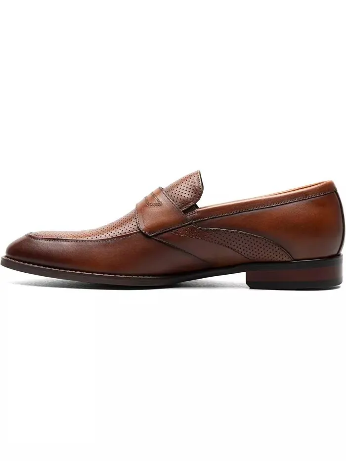 Мужские пенни-лоферы Karnes Moc Toe Slip-On Stacy Adams — изображение 7 из 8, коричневый