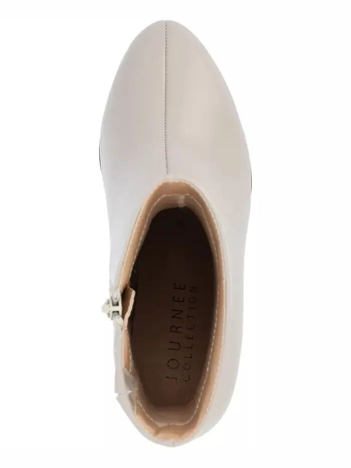 Женские ботильоны Romer Center Seam Platform Block Heel Journee Collection — изображение 4 из 5, тауп
