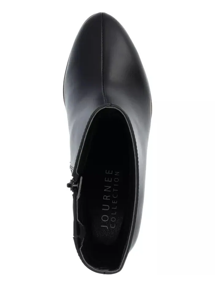 Женские ботильоны Romer Center Seam Platform Block Heel Journee Collection — изображение 4 из 5, черный