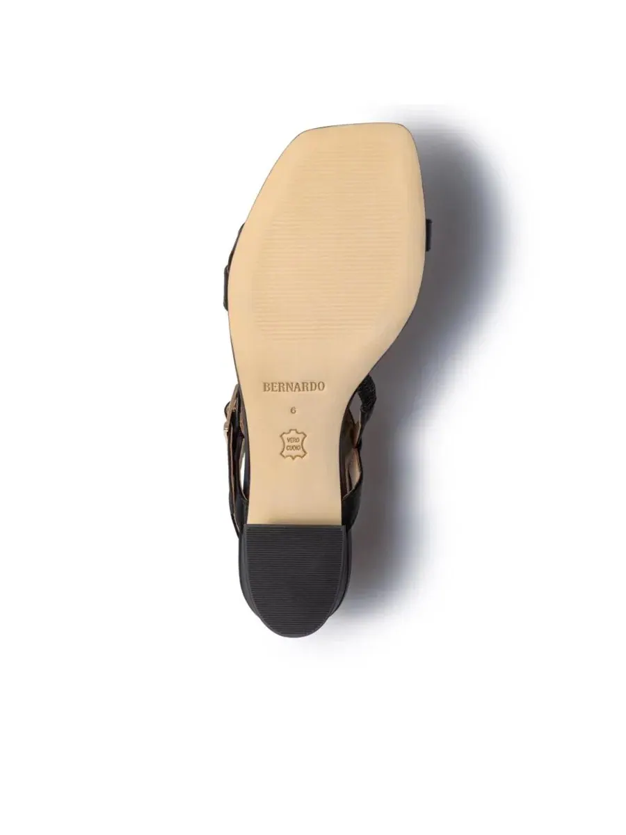 Женские сандалии на низком каблуке Jinji Bernardo Footwear — изображение 4 из 5, черный