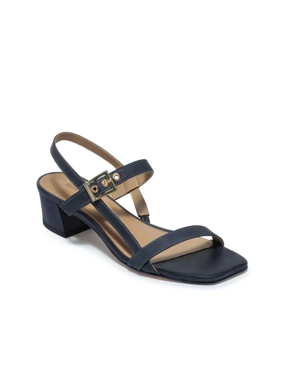 Женские сандалии на низком каблуке Jinji Bernardo Footwear — изображение 1 из 4, темно-синий