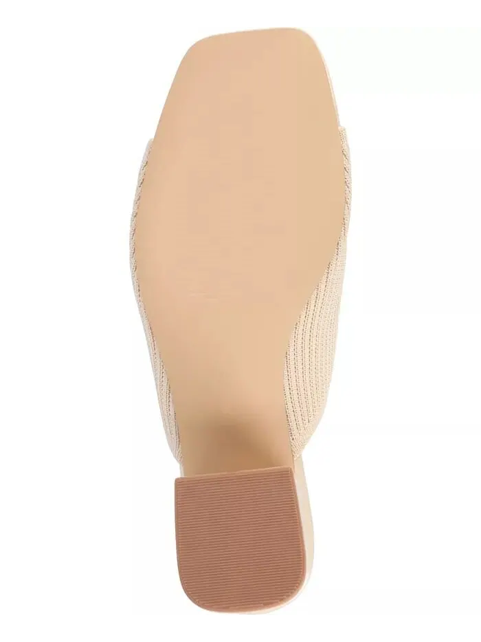Женские босоножки Lorenna Block Heel Slide Journee Collection — изображение 5 из 7, бежевый