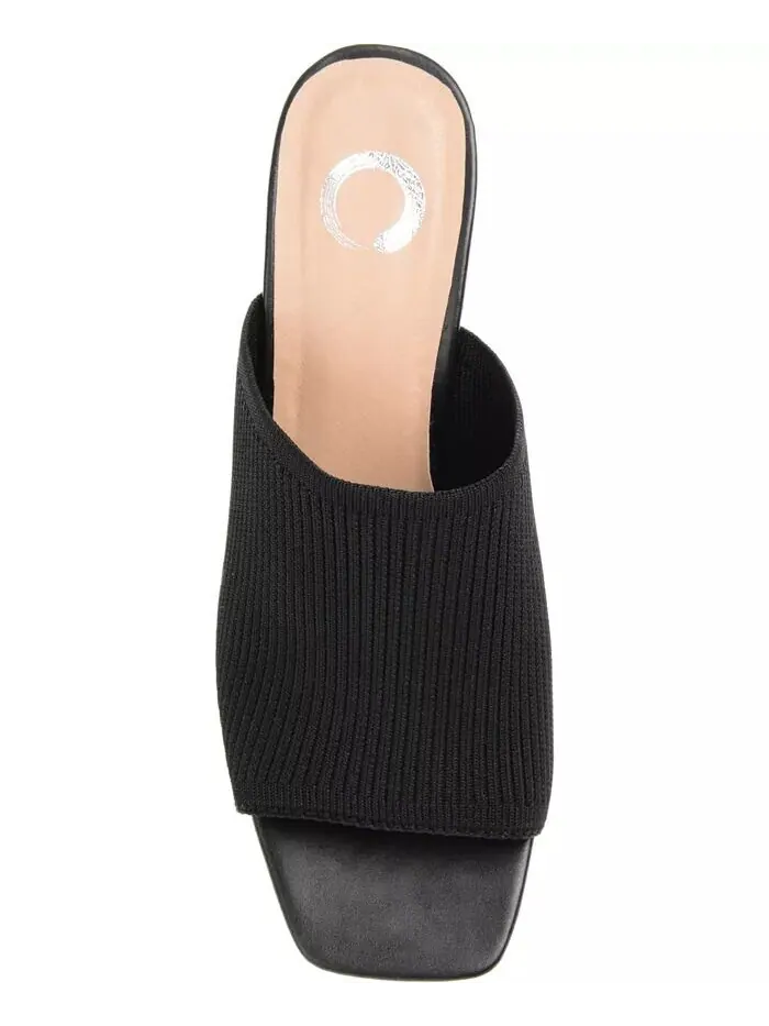 Женские босоножки Lorenna Block Heel Slide Journee Collection — изображение 4 из 7, черный